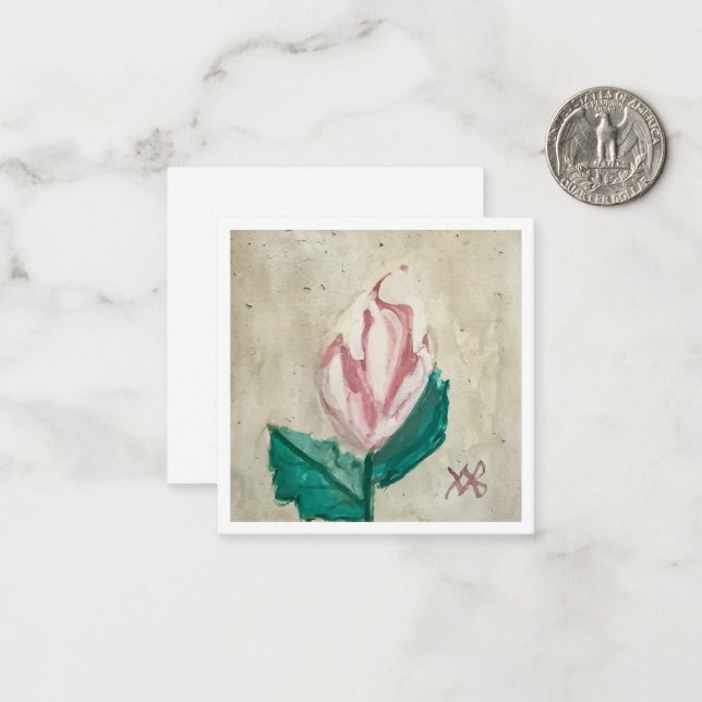 Rosebud Card (Front/Back In Situ)