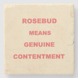 ROSEBUD CONTENTMENT MARBLE COASTER