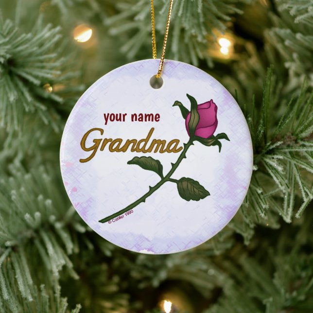 Rosebud Grand-mère ornement (Arbre)