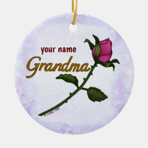 Rosebud Grand-mère ornement