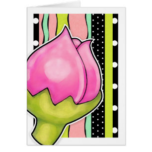 Rosebud Joy colour border Card