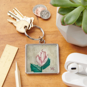 Rosebud Keychain