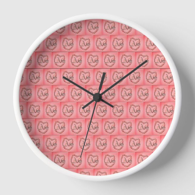 Rosebud Love Clock (Front)