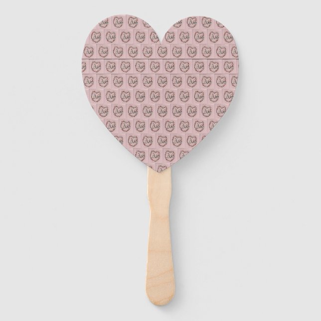 Rosebud Love Hand Fan (Front)