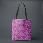 Rosebulbs Roses Tote Bag<br><div class="desc">Rosebulb motifs overlap and interact with vertically arranged rose shapes. Both roses and rosebulbs are arranged by size,  with larger roses interacting with smaller rosebulbs,  and smaller roses interacting with larger rosebulbs.</div>