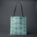 Rosebulbs Sparks Tote Bag<br><div class="desc">Rosebulb motifs overlap and interact with vertically arranged spark shapes. Both sparks and rosebulbs are arranged by size,  with larger sparks interacting with smaller rosebulbs,  and smaller sparks interacting with larger rosebulbs.</div>