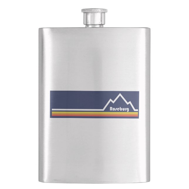 Roseburg Oregon Hip Flask (Front)