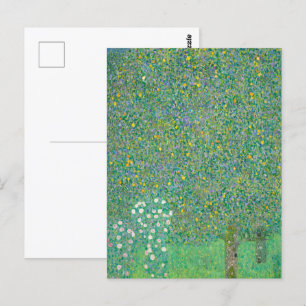 Rosebushes under the Trees by Gustav Klimt Postcard