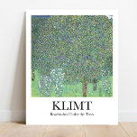 Rosebushes Under the Trees by Gustav Klimt Poster<br><div class="desc">Bring a touch of Art Nouveau to your home with this beautiful poster of ‘Rosebushes Under the Trees’ by Gustav Klimt. Created in 1905, this oil on canvas painting is a stunning example of Klimt’s work during his early career. The original painting is housed in the Musée d’Orsay in Paris,...</div>