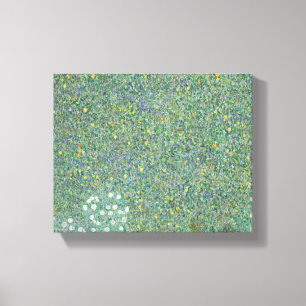 Rosebushes under the trees - Gustav Klimt Canvas Print
