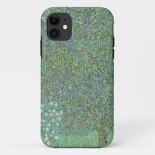 Rosebushes under the trees - Gustav Klimt iPhone 11 Case