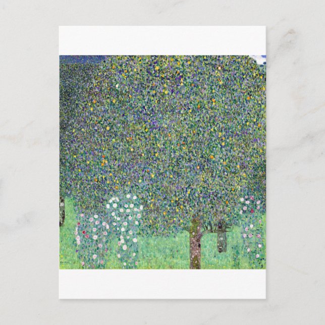 Rosebushes Under The Trees, Gustav Klimt Postcard (Front)
