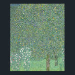 Rosebushes under the trees - Gustav Klimt Poster<br><div class="desc">Rosebushes under the trees - Gustav Klimt</div>