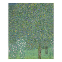 Rosebushes under the trees - Gustav Klimt