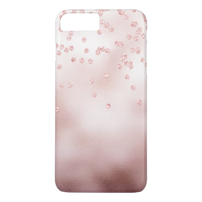 Rosegold glitter confetti Case-Mate iPhone case (Back)