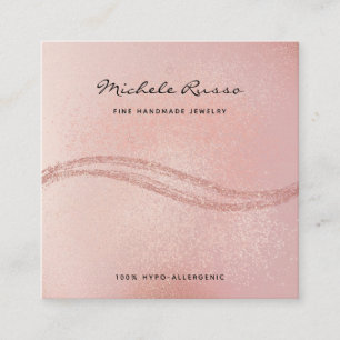 Rosegold Handmade QR Code Jewellery Display Cards