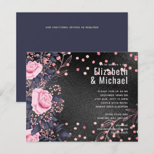 Rosegold Metallic WEDDING Glitter Look