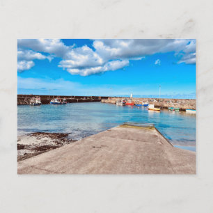 Rosehearty Harbour Holiday Postcard
