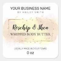 Rosehip And Shea Pastel Pink Whipped Body Butter