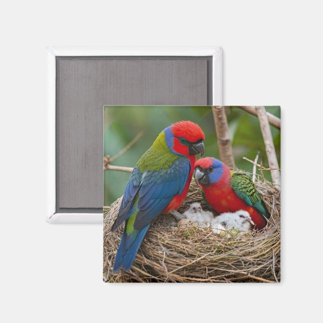 Rosella Birds Magnet (Front/Back)