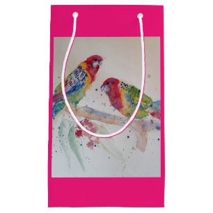 Rosella Parrot Bird Watercolour Art Gift Bag