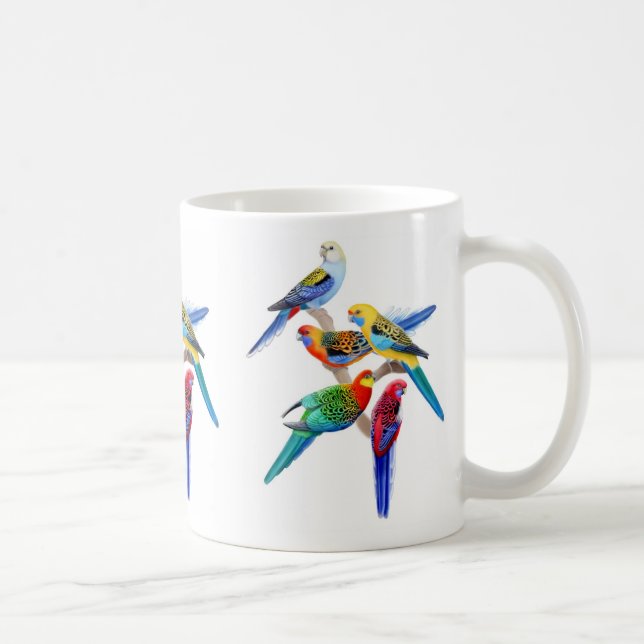 Rosella Parrots la tasse (Droite)
