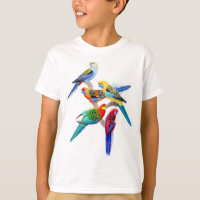 Rosella Parrots le T-shirt d'enfants