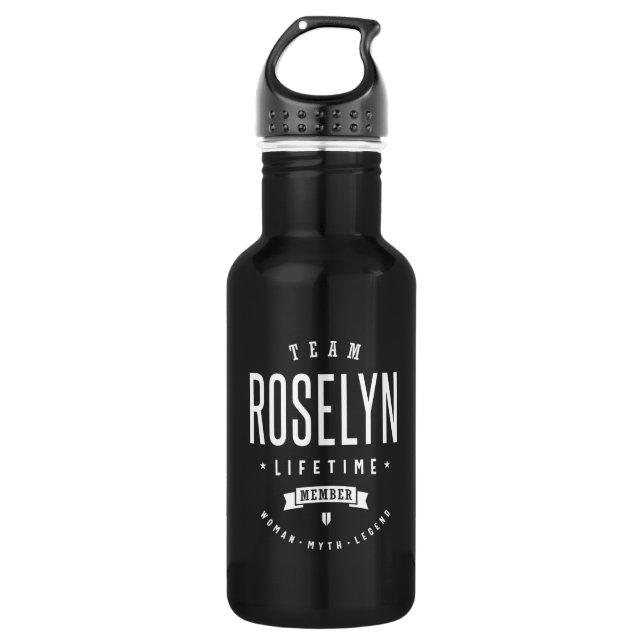 Roselyn Personalized Name Birthday 532 Ml Water Bottle (Front)