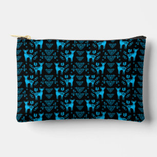 Rosemaling Norwegian Folk Art Accessory Pouch