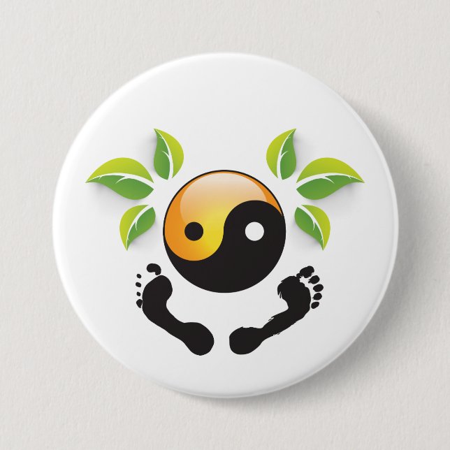 Rosemarie's Wohlfühl Oase Stiftknopf 7.2cm rund2 3 Inch Round Button (Front)