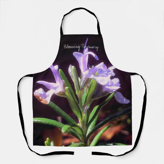 Rosemary Flowers Apron (Front)