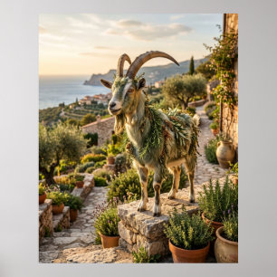 Rosemary Goat Terrace Glow Poster