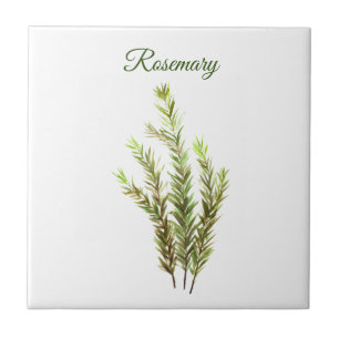 Rosemary Herb Greenery Kitchen Culinary Green chic Tile