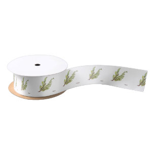 Rosemary herb watercolor Herbs Green Kitchen Satin Ribbon