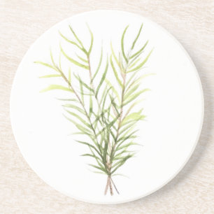 Rosemary herbs coaster
