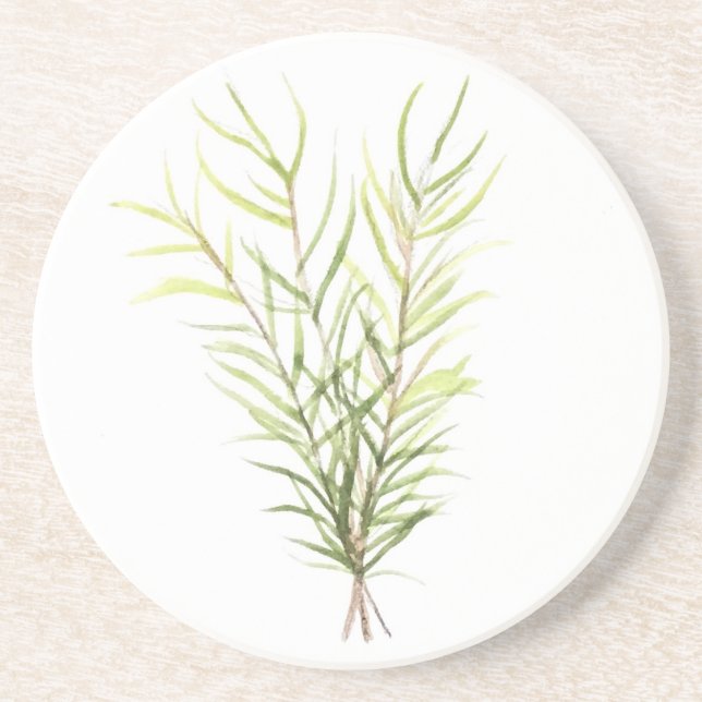 Rosemary herbs coaster (Front)
