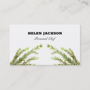Rosemary Herbs Culinary Chef Business Card