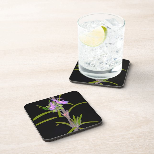 Rosemary in Bloom Coaster (Right Side)