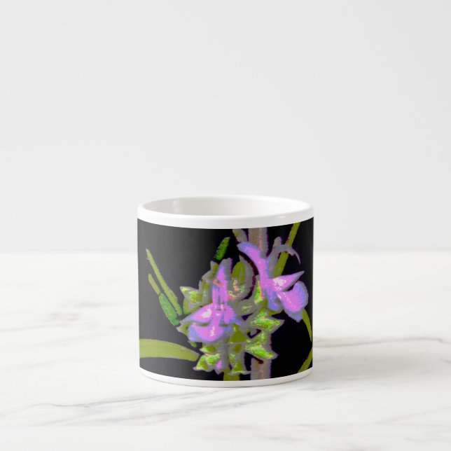 Rosemary in Bloom Espresso Cup (Front)