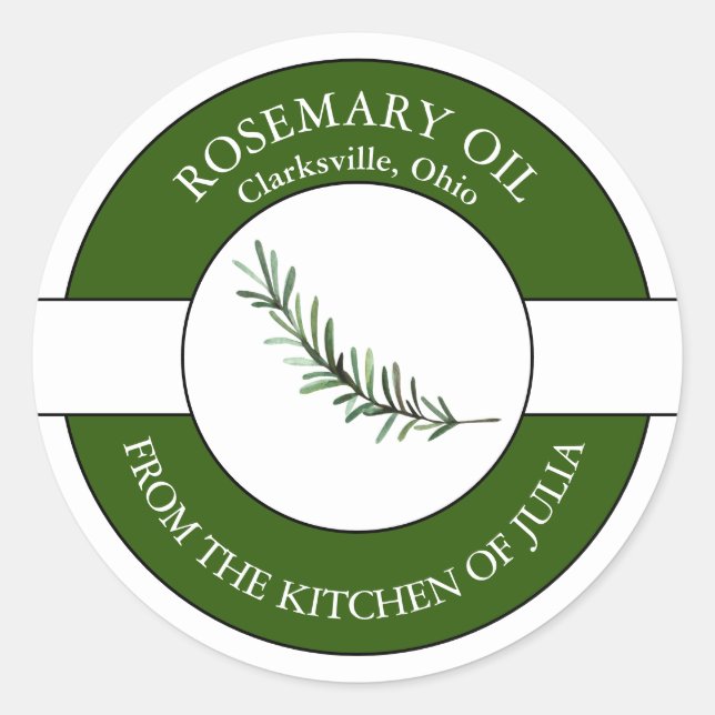 Rosemary Oil Label (Front)
