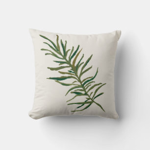 Rosemary Spring Herb Throw Pillow