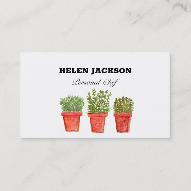 Rosemary Thyme Sage Herbs  Business Card (Front)