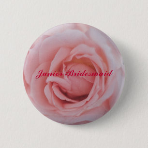 RoseMousepad copy, Junior Bridesmaid 2 Inch Round Button