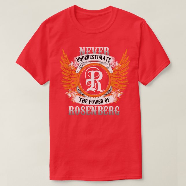 Rosenberg Name Shirt Never Underestimate The Power (Design Front)