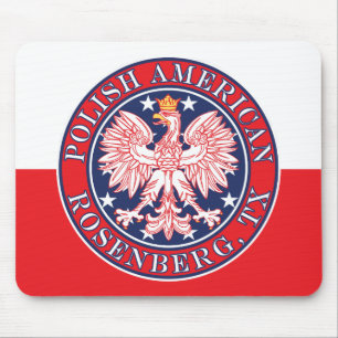 Rosenberg Texas Polish American Eagle Mouse Pad