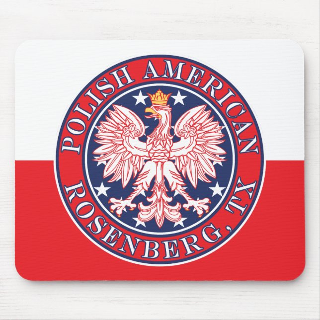 Rosenberg Texas Polish American Eagle Mouse Pad (Front)