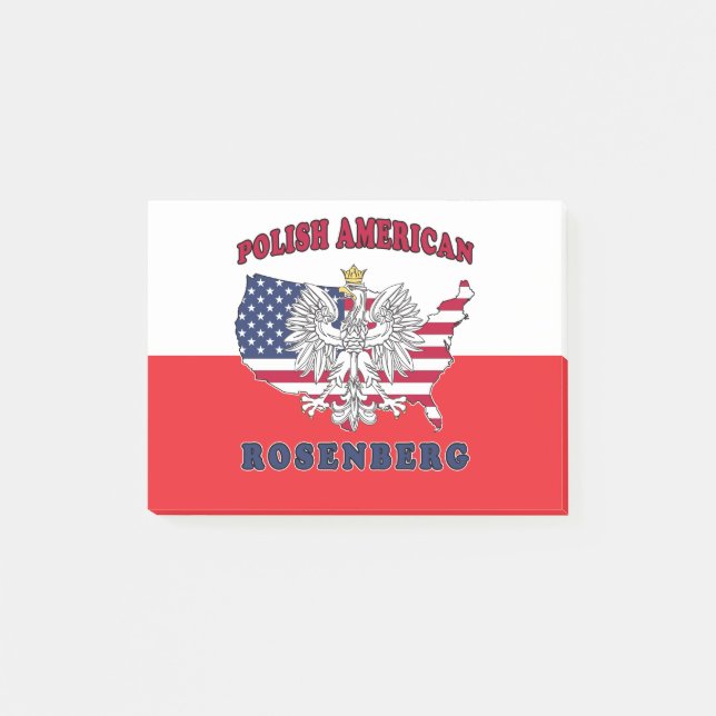 Rosenberg Texas Polish American Post-it Notes (Front)