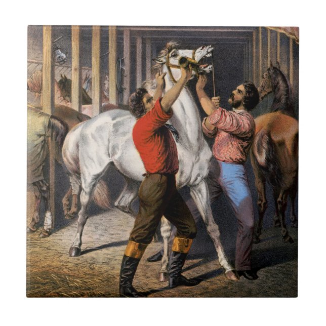 Rosenberg's Great East India Horse Invigorator. Tile (Front)