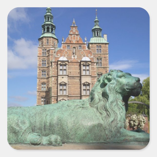 Rosenborg Palace, Copenhagen, Denmark Square Sticker (Front)