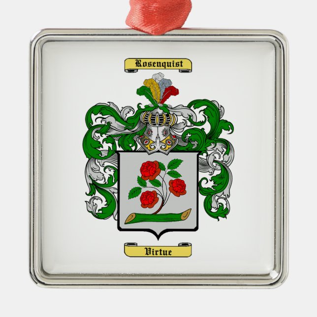 Rosenquist Metal Ornament (Front)